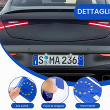 Carica l'immagine nel visualizzatore di Gallery, GXGM 4 Pezzi Adesivi Targa Auto Rifrangenti Ultra Resistente Pioggia e Sole 45 x 98 mm