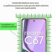 Carica l'immagine nel visualizzatore di Gallery, 3 Pezzi Vetro Temperato Dello Schermo Protector per Realme C67 4G/5G Durezza 9H Anti Graffi HD Pellicola di Protezione D