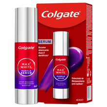 Carica l'immagine nel visualizzatore di Gallery, Colgate Max White Purple Serum 40ml, Booster Sbiancante Denti istantaneo, Sbianca istantaneamente, Formula a doppia azio