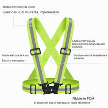 Carica l'immagine nel visualizzatore di Gallery, Nutabevr 2 Pezzi Bretelle Catarifrangenti, Giacca da Lavoro Regolabile ad Alta visibilità, Multiuso ad Imbragatura Rifle