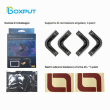Carica l'immagine nel visualizzatore di Gallery, BOXPUT Connettore Angolare a LED per Strisce, Senza Cuciture, Universale, Adatto per Strisce da 8 mm a 12 mm
