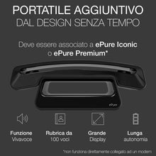 Carica l'immagine nel visualizzatore di Gallery, ALCATEL ePure Handset - Portatile Aggiuntivo Per Telefono Fisso cordless DECT ePure Premium ed ePure Iconic - Design Sen