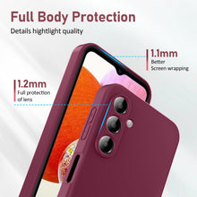 Carica l'immagine nel visualizzatore di Gallery, Cover per Samsung Galaxy A55 5G con 2 Pezzi Vetro Temperato, Custodia Silicone Liquido con Morbida Microfibra, [Tocco Se