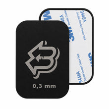 Carica l'immagine nel visualizzatore di Gallery, Piastrine metalliche autoadesive per magneti, set da 2, 0,3 mm