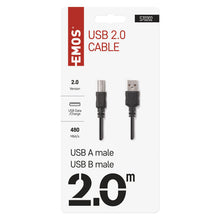 Carica l'immagine nel visualizzatore di Gallery, EMOS Cavo di collegamento USB da USB-A a USB-B per stampanti e altre periferiche con connessione USB-B, Hi-Speed 480 Mbp