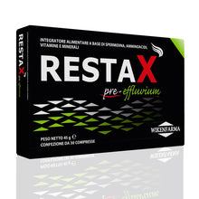 Carica l'immagine nel visualizzatore di Gallery, Restax Pre-effluvium prevenzione telogen effluvium e caduta stagionale. Con Spermidina L-Cistina Lattoferrina Carnitina 