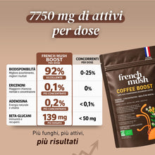 Carica l'immagine nel visualizzatore di Gallery, French Mush BOOST Caffè Bio ai 5 Funghi - 20 Dosi