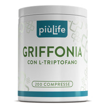 Carica l'immagine nel visualizzatore di Gallery, Griffonia PiùLife 400 mg con L-Triptofano - 200 Compresse