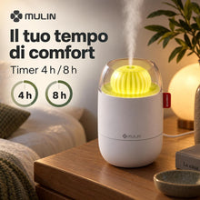 Carica l'immagine nel visualizzatore di Gallery, MULIN Mini umidificatore da 280 ml, per camera da letto/cameretta dei bambini/piante, Autonomia 6 Ore, 28 dB, silenzioso