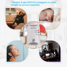 Carica l'immagine nel visualizzatore di Gallery, D MODUN-Rilevatore di Gas, Monitor di perdite di Gas Naturale GPL Carbone, Sensore di gas Metano Propano Butano, Allarme