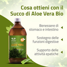 Carica l'immagine nel visualizzatore di Gallery, SUCCO DI ALOE VERA Bio Salugea - 100% Puro E Biologico - Integratore Detox, Antiossidante e Depurante - Digestione e Dif