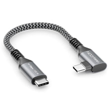 Carica l'immagine nel visualizzatore di Gallery, deleyCON 0,15m Cavo USB-C 100W 10 Gbps Corto Angolato 90 Grad (USB 3.2 Gen2) PD 3.0 Ricarica Dati 4K@60Hz per iPhone 17 