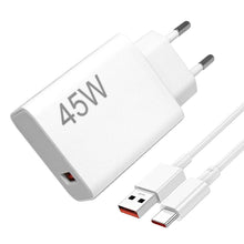 Carica l'immagine nel visualizzatore di Gallery, Caricabatterie USB da 45 W per Xiaomi Red-mi Note14 5G /14 Pro/15 Pro/15, Poco X7 X5 X4 X3 F7 F5 M7 M6 C75 C65, caricaba