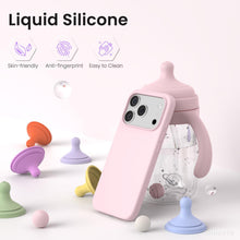 Carica l'immagine nel visualizzatore di Gallery, ORNARTO Cover per iPhone 17 Pro Silicone,Antiurto,Rosa Creta
