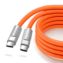 Carica l'immagine nel visualizzatore di Gallery, Cavo Silicone USB 3.2 Gen2 1M, Cavi Flessibile USBC 20Gbps PD 100W Tipo C 4K@60Hz per Thunderbolt 3, iPad, MacBook, Aran