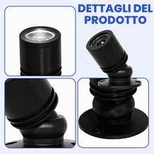 Carica l'immagine nel visualizzatore di Gallery, Set di 4 faretti LED – Luce bianca calda (3000K) per armadietti, quadri e illuminazione d'accento – 1W, mini faretto LED