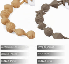 Carica l'immagine nel visualizzatore di Gallery, PandaEar Catenella Portacuccio in Silicone, Clip per Ciuccio Set da 7