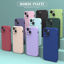 Carica l'immagine nel visualizzatore di Gallery, Mixroom - Cover Custodia Case per iPhone 13 Protezione Copre Fotocamera in Silicone TPU Opaco con Bordi Piatti Colore Ne