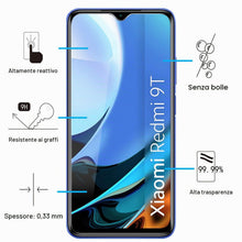 Carica l'immagine nel visualizzatore di Gallery, NEW'C Pellicola Vetro per Xiaomi Redmi 9T, Poco M3, in Vetro Temperato