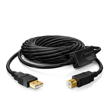 Carica l'immagine nel visualizzatore di Gallery, DeleyCON 10m USB 2.0 Attivo Cavo Della Stampante Con Amplificatore Di Segnale - USB2.0 Ripetitore Scanner per PC