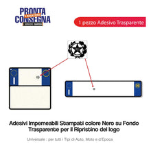 Carica l'immagine nel visualizzatore di Gallery, StampaGenerale® - Bollino Adesivo Per Targa Auto e Moto con Stemma Logo RI in Pvc Resistente e Impermeabile Facile da Ap