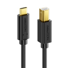 Carica l'immagine nel visualizzatore di Gallery, deleyCON 1m USB C per Stampante (per Stampante, Scanner, MIDI) USB-C a USB-B, per Epson HP Samsung Canon Brother iPhone 