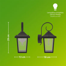 Carica l'immagine nel visualizzatore di Gallery, PHILIPS Buzzard Applique LED da esterno, Alluminio, Nero