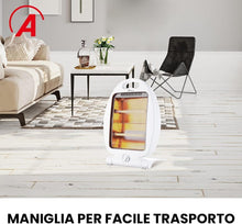 Carica l'immagine nel visualizzatore di Gallery, Ardes FLEXO MINI Stufa al Quarzo Pieghevole con 2 Livelli di Potenza (400/800 W), Riscaldamento a Irraggiamento, Compatt