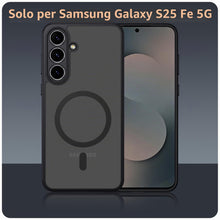 Carica l'immagine nel visualizzatore di Gallery, Magnetica Cover per Samsung Galaxy S25 FE Custodia Compatibile con MagSafe con 2 Vetro Temperato,Traslucida Opaca Protez