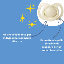 Carica l'immagine nel visualizzatore di Gallery, Nuby Ciucci Ortodontici Silicone, Giorno e Notte, Set 5, 18-36 Mesi