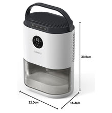 Carica l'immagine nel visualizzatore di Gallery, Deumidificatore 2300ML, Deumidificatore Casa Muffa con Sensore Display, Timer 48H, 7 Colori Luce, Sbrinamento Automatico