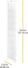 Carica l'immagine nel visualizzatore di Gallery, Whitmor - Organizer per Scarpe Bianco/Trasparente, da Appendere