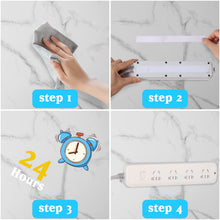 Carica l'immagine nel visualizzatore di Gallery, Vinabo Hook Loop Autoadesivo 5 m x 20 mm, Nastro a Strappo Adesivo Bianco