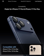 Carica l'immagine nel visualizzatore di Gallery, Spigen Protezione Fotocamera compatibile con iPhone 15/17 Pro, iPhone 15/17 Pro Max, 2 Pezzi, Blu profondo, Anello Indiv