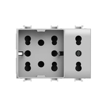 Carica l'immagine nel visualizzatore di Gallery, 4box - Presa da Incasso Side XL Compatibile con Bticino® Matix™. 4 Prese in 1: permette di collegare una spina schuko e 