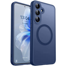 Carica l'immagine nel visualizzatore di Gallery, CANSHN Magnetica Cover per Samsung Galaxy S24 (6.2 Pollici), [Protezione Completa Della Fotocamera] Custodia Traslucida 