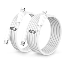 Carica l'immagine nel visualizzatore di Gallery, Cavo Per IPhone USB C Lightning,Cavo Di Ricarica Rapida,2 Pezzi 1M+2M