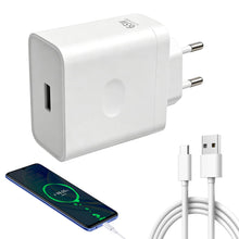 Carica l'immagine nel visualizzatore di Gallery, Caricatore USB-C da 65 W per Oppo, con cavo USB-A a C per Oppo Find X7/X6/X5/X3/Reno 11/10/8/7/6 per Oneplus 11/10T Nord