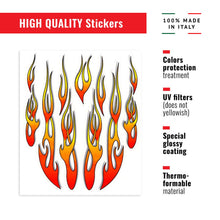 Carica l'immagine nel visualizzatore di Gallery, 4R Quattroerre.it 32100 Adesivo Stickers Fiamme, 20 x 24 cm