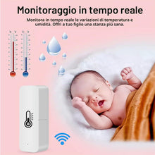 Carica l'immagine nel visualizzatore di Gallery, Termometro igrometro WiFi Intelligente, sensore di Temperatura e umidità Bluetooth per Interni ed Esterni, Alexa/Google 