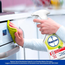 Carica l'immagine nel visualizzatore di Gallery, Napisan Spray Disinfettante Limone 740ml x3