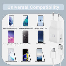 Carica l'immagine nel visualizzatore di Gallery, Caricabatterie USB C Caricatore Rapido per Samsung Phone con Cavo 1,5m