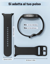 Carica l'immagine nel visualizzatore di Gallery, MoKo Cinturino Sportivo per Samsung Galaxy Watch 9/8 40mm/44mm, 8 Classic