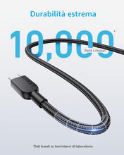 Carica l'immagine nel visualizzatore di Gallery, Anker Cavo USB C da 240W 3m Cavo di Ricarica in Nylon Tipo C Doppia Treccia