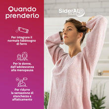 Carica l'immagine nel visualizzatore di Gallery, SiderAL Folico, Integratore alimentare con Ferro Sucrosomiale®, Quatrefolic®, Vitamine D3 e B12 Sucrosomiali®, Donne in 