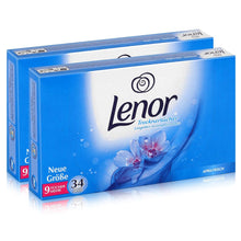 Carica l'immagine nel visualizzatore di Gallery, Lenor Confezione da 34 fogli per asciugatrice Risveglio primaverile, per la cura della biancheria, in set da 2 (etichett