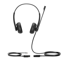 Carica l'immagine nel visualizzatore di Gallery, Yealink Headset YHS34 Dual - Due auricolari - con cavo di collegamento RJ
