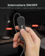 Carica l'immagine nel visualizzatore di Gallery, ANDTOBO Cavo di Prolunga USB Con Interruttore ON/OFF 1 Metro, Cavo USB Con Interruttore di Accensione/Spegnimento Suppor
