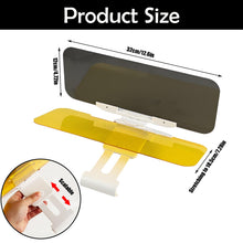 Carica l'immagine nel visualizzatore di Gallery, Estensione parasole per auto, 2 in 1, per giorno e notte, visiera parasole regolabile, antiriflesso e raggi UV, protezio