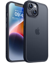 Carica l'immagine nel visualizzatore di Gallery, CANSHN Cover Opaca per iPhone 13 e iPhone 14(6,1 Pollici), Custodia Traslucida Opaca Protettiva Sottile Antiurto - Nero